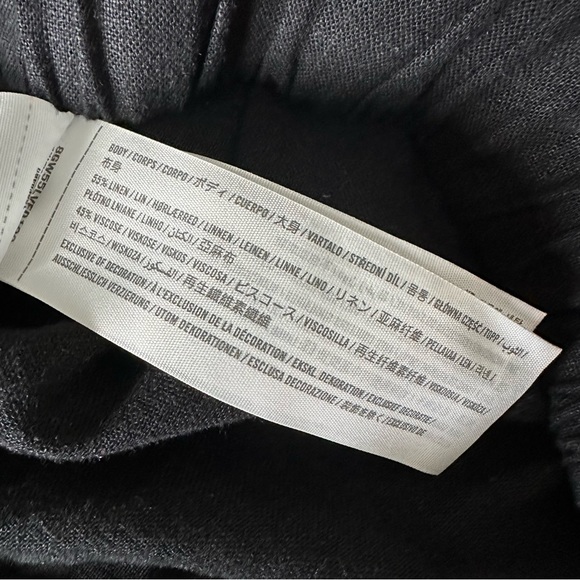 Abercrombie & Fitch black linen blend pants - Picture 5 of 6